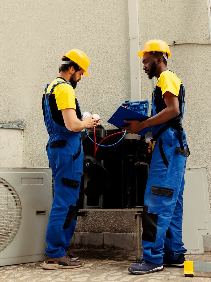 Residential HVAC technicians Provide services