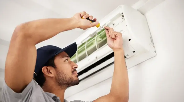 Zynex Hvac Expert repairing AC
